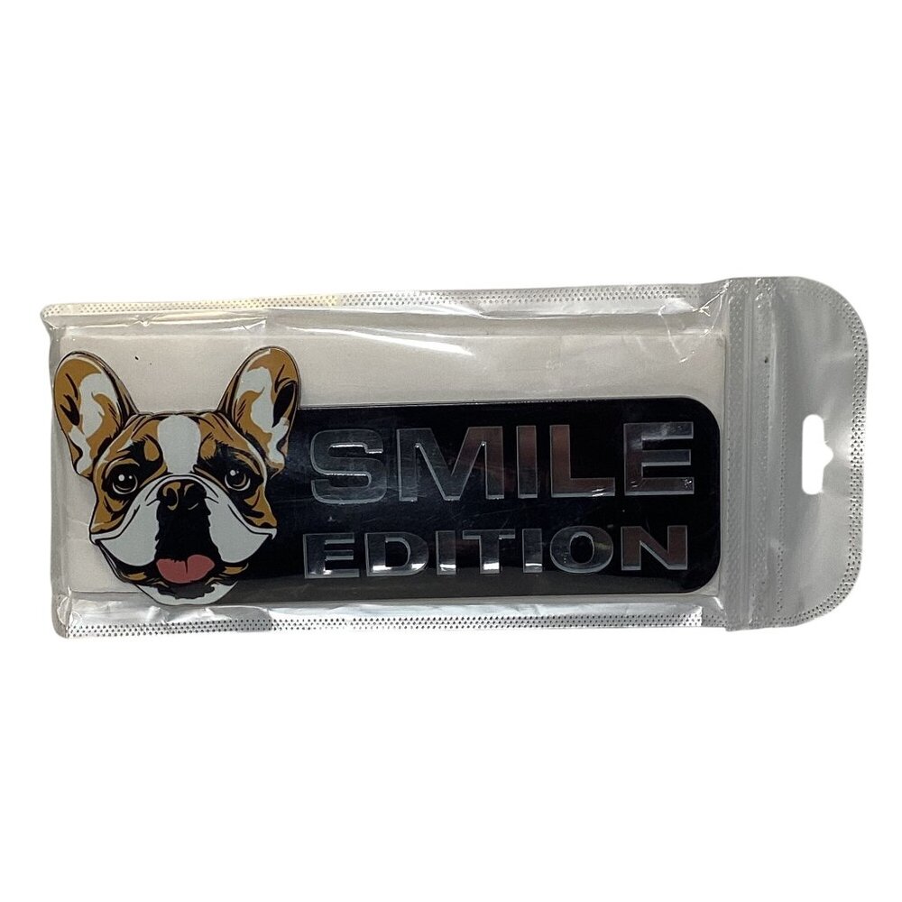 Boston Terror 8"x3" Smile Edition Motor Home Camp/Camper Home Emblem Plaque NEW